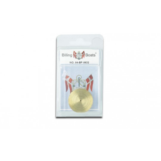 Brass wrapping doll with brass tinner 16x32mm brass (1pc) | Scientific-MHD