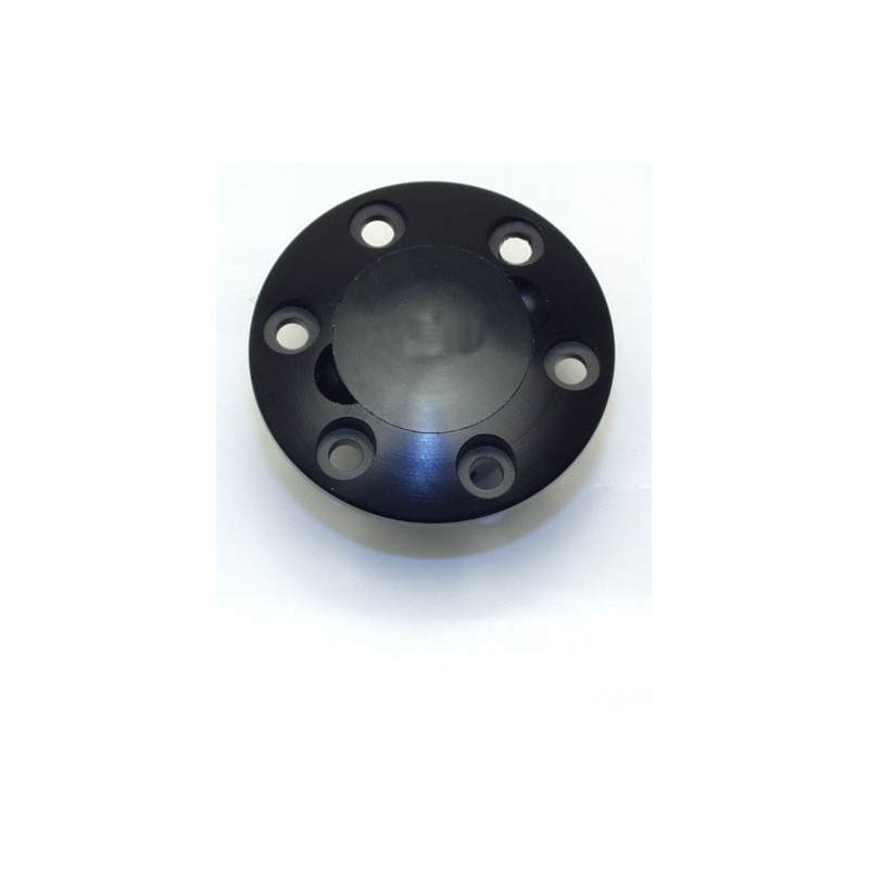 Embacked accessory on black round fuel intake | Scientific-MHD