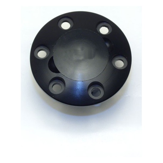 Embacked accessory on black round fuel intake | Scientific-MHD