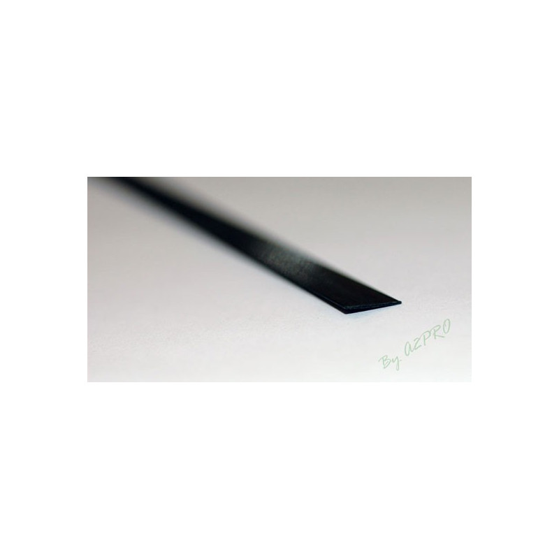 Flat profile carbon material 10/0.4mm 1m | Scientific-MHD