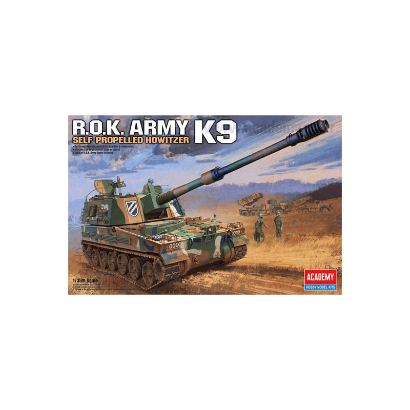 K9 Howitzer Rok Army 1/35 plastic tank model | Scientific-MHD