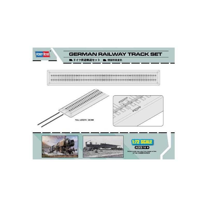 Plastic train model German Railways Track Set 1/72 | Scientific-MHD