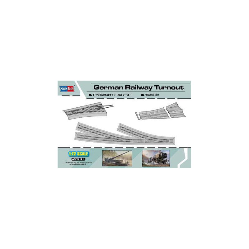 Plastic train model German Railways Turnout 1/72 | Scientific-MHD