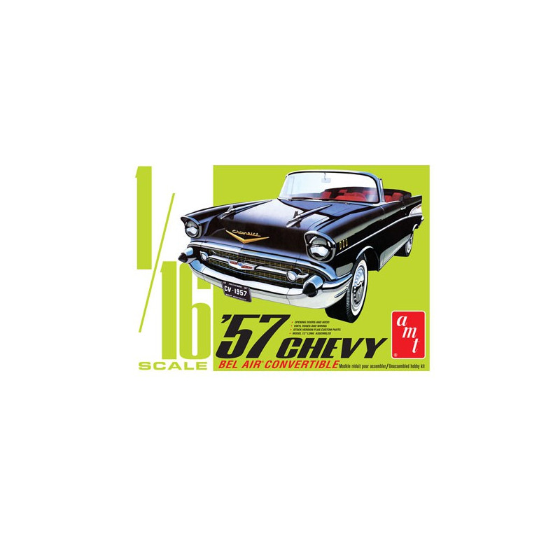 Plastic car model 1957 Chevy Bel Air Convertible 1:16 | Scientific-MHD