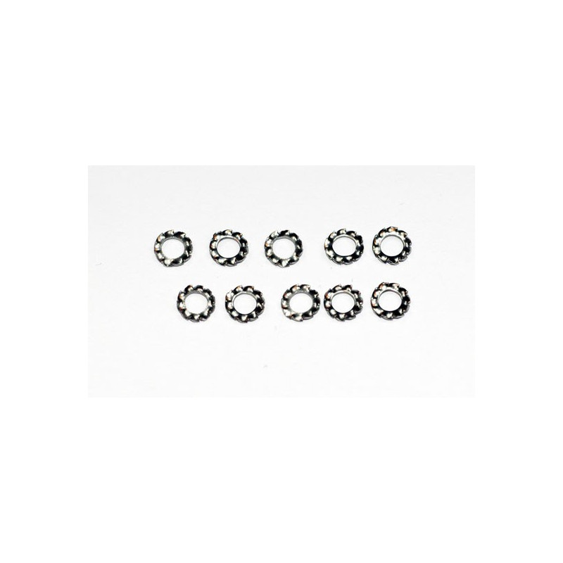 Washes Washers Eventail Stainless steel M3 Din6798 (10 pieces) | Scientific-MHD