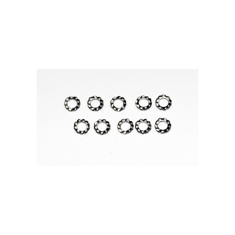 Washes Washers Eventail Stainless steel M4 Din6798 (10 pieces) | Scientific-MHD