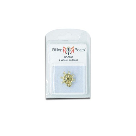 Boat fitting double brass bar wheel 25mm (1pc) | Scientific-MHD