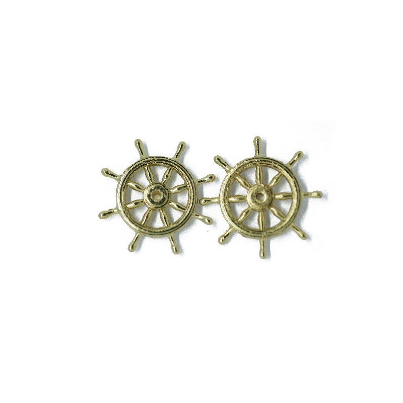 Brass bar wheel fittings 25mm (2pcs) | Scientific-MHD