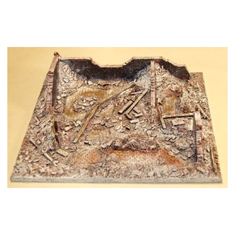 Diorama macket mounted and painted Staling ruins. Winter20/25mm | Scientific-MHD