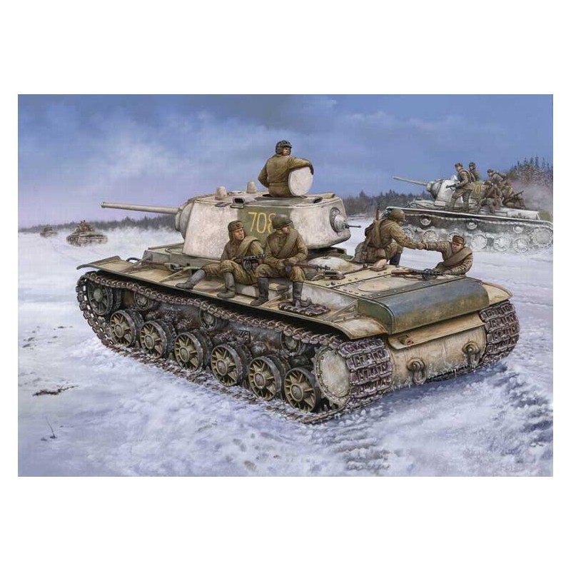 Russia kv-1 model of plastic model 1942 .. 1/48 | Scientific-MHD