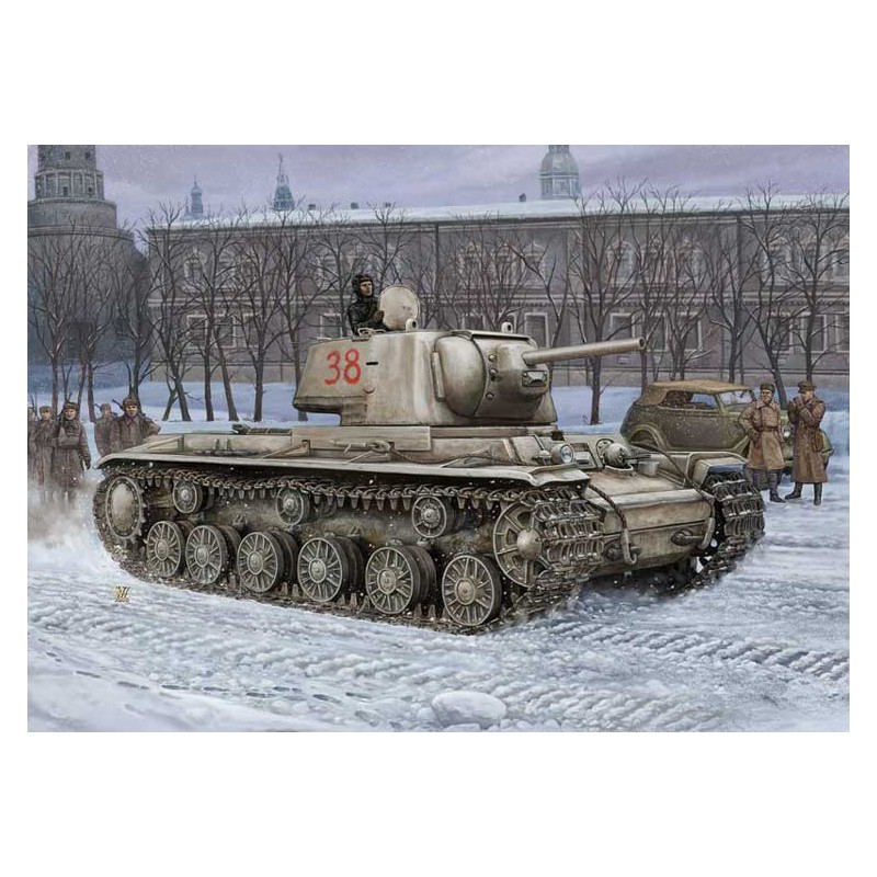Russia KV-1 model of plastic model 1942 ... 1/48 | Scientific-MHD