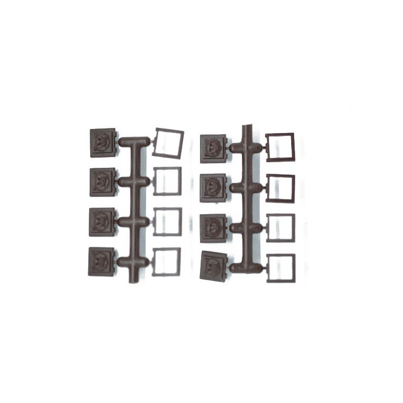 Boat licks Sabord of plastic guns 11mm (4pcs) | Scientific-MHD