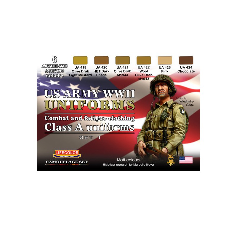 Acrylic paint US uniforms wwii class A | Scientific-MHD