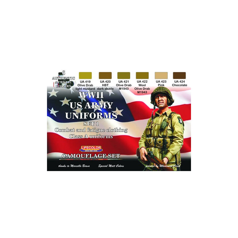 Acrylic paint US uniforms wwii class A | Scientific-MHD