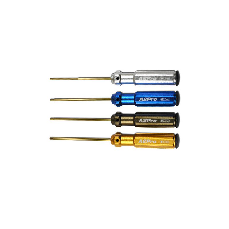 Screwdriver for model set of 4 screwdriver BTR 1.5/2/2/3 | Scientific-MHD