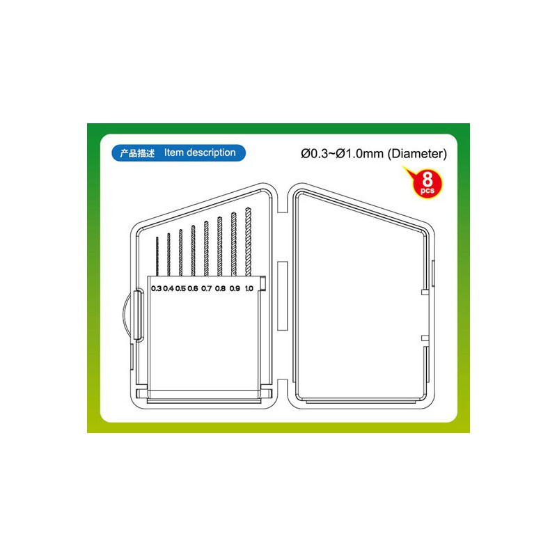 Tool for Set of 8 forests from 0.3 to 1mm | Scientific-MHD