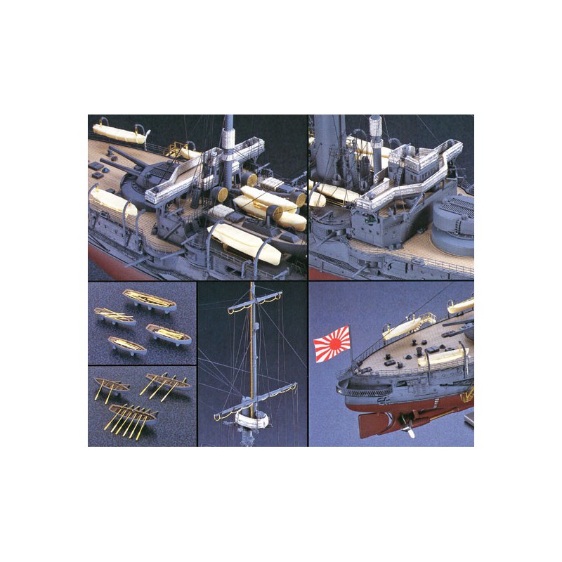 Super Set Details IJN Mikasa plastic boat model | Scientific-MHD