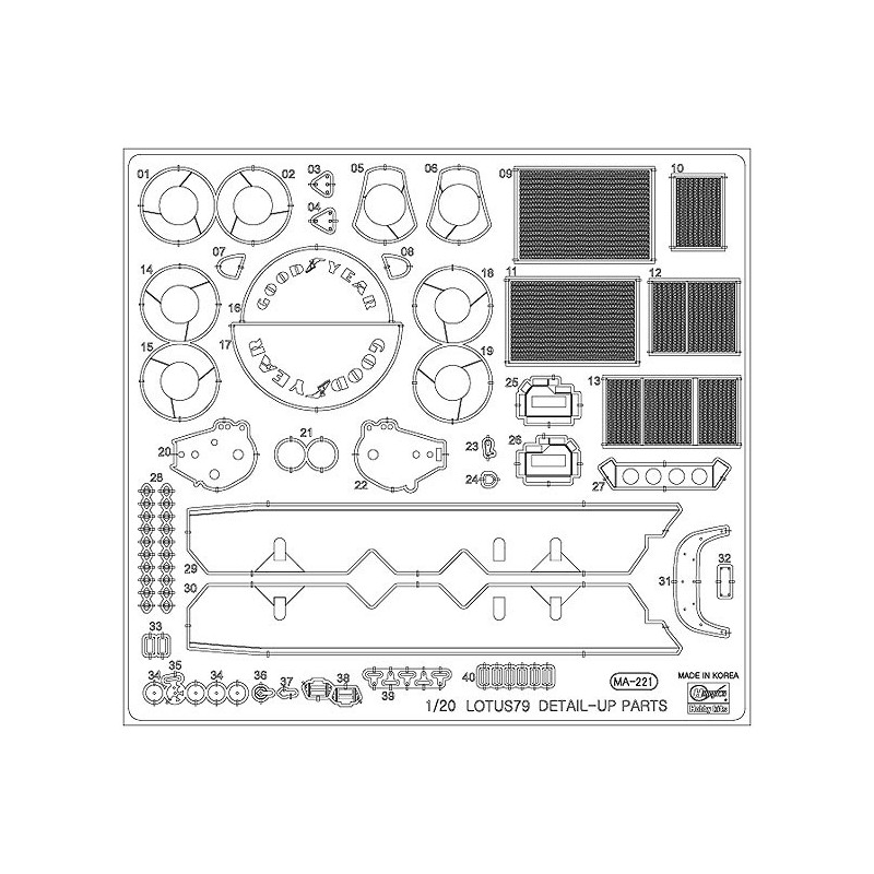 Plastic car model photo cut Lotus 791/24 | Scientific-MHD