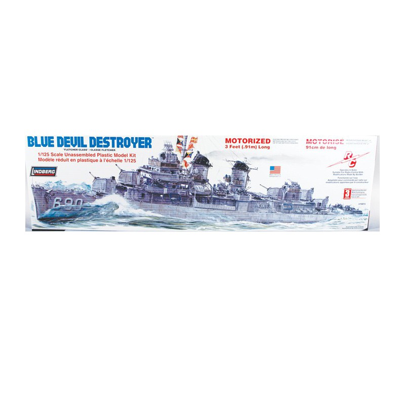 Blue Devil plastic boat model 1/125 | Scientific-MHD