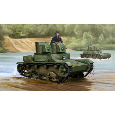 SOVIET T-26 TANK 19311/35 plastic plastic model | Scientific-MHD SOVIET T-26 TANK 19311/35 plastic plastic model | Scientific-MHD