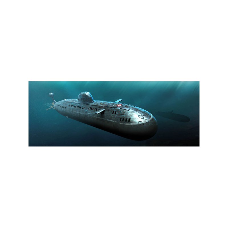 SOVIET NAVY Victor III 1/350 plastic boat model | Scientific-MHD